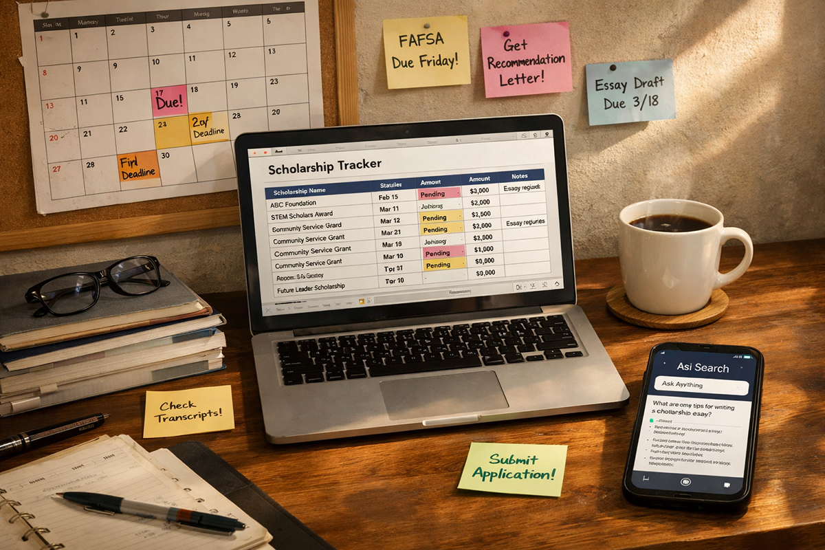 The Scholarship Hunter: Using AI to Find and Organize Funding for College (Without Missing Deadlines)